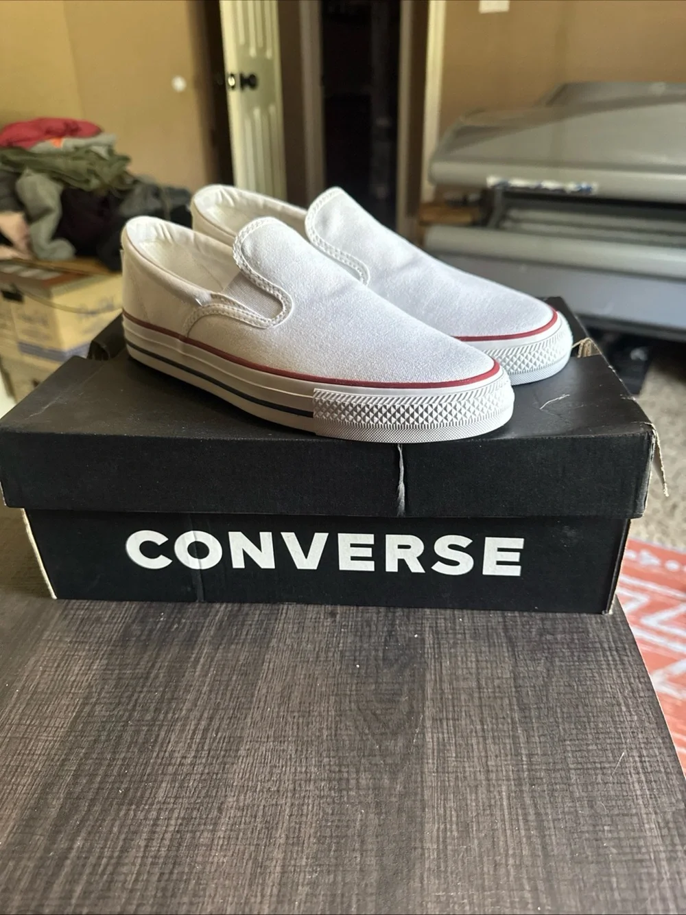 Converse CTAS Double Gore Slip Men/Women Slip On White 167940F M8- W9.5 In Box